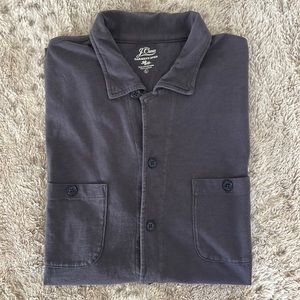 J. CREW Garment Dyed Short Sleeve Harbor Shirt